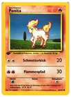 Pokemon TCG Ponita (Ponyta) 60/102 1st Edition German Base Set LP/MP