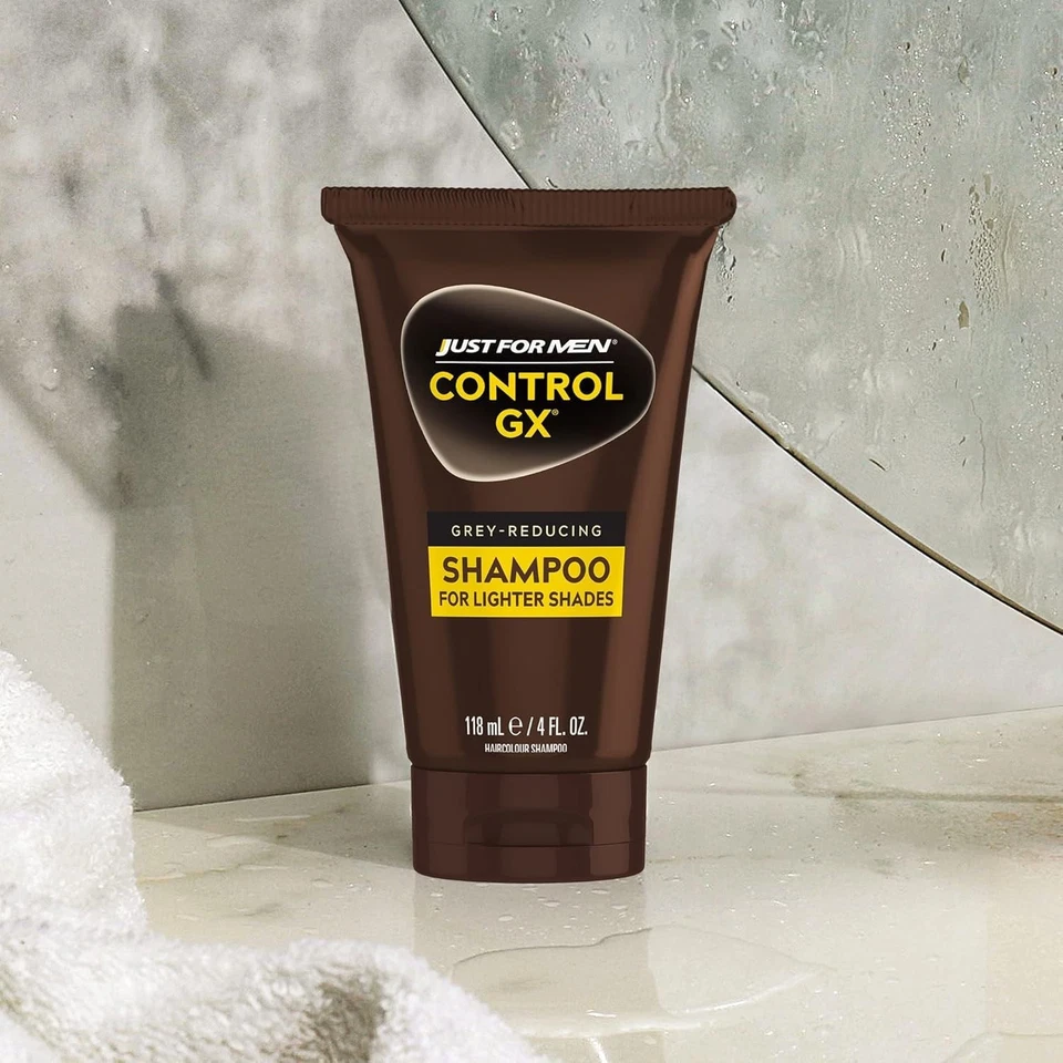 SHAMPOO Just for Men Control GX Grey Reducing Lighter 4 Fl Oz (Pack of 1) - Image 2 of 4