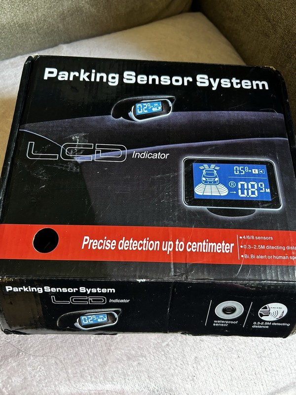 8 Parking Sensors LCD Car Auto Backup Reverse Rear Radar System Alert Alarm Kit