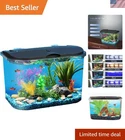 5-Gallon Fish Tank Kit with LED Lighting - Ideal for Teaching Kids Pet Care
