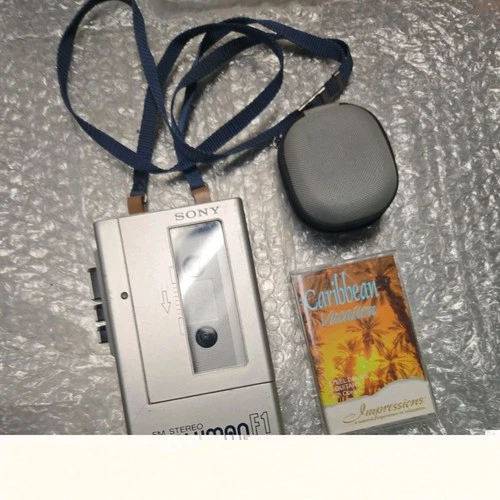 ⭐ VINTAGE Sony Walkman WM-F1 FM Stereo Cassette Tape Player ⭐ FREE SHIPPING