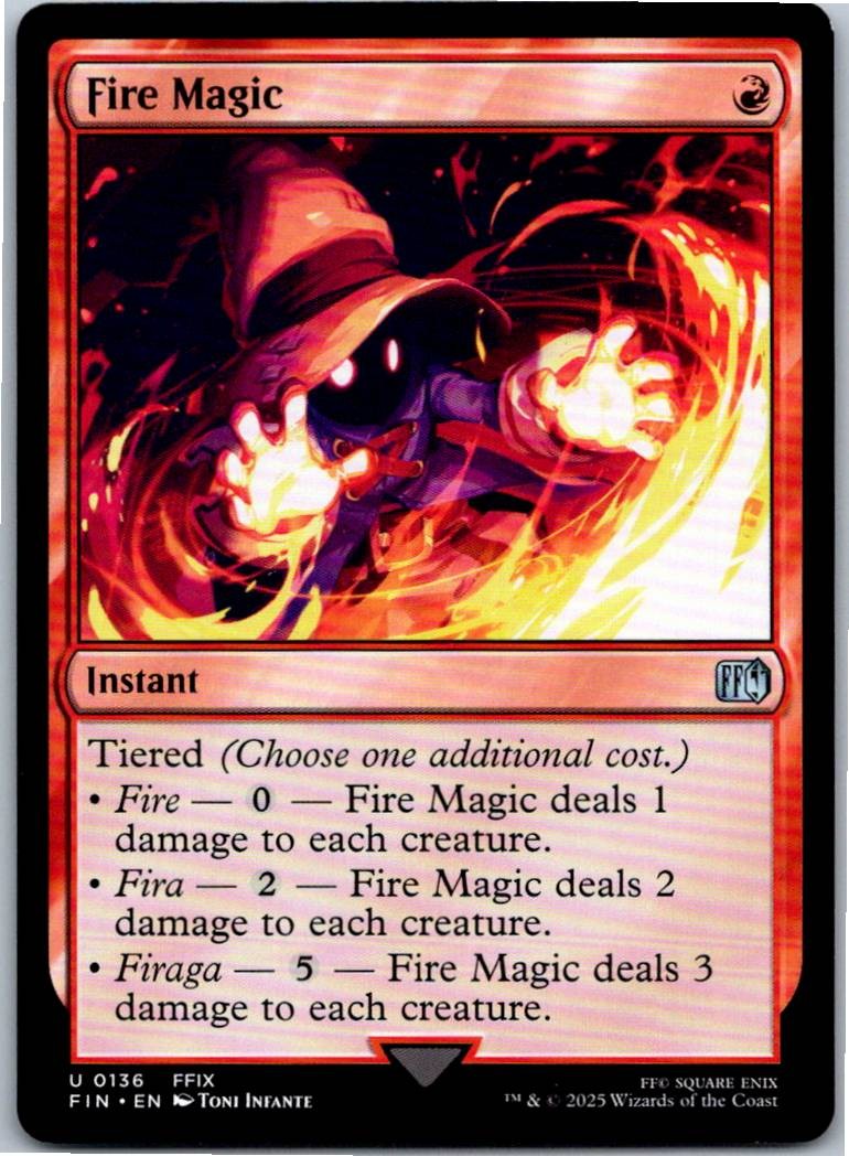 Fire Magic U 136 FINAL FANTASY NM