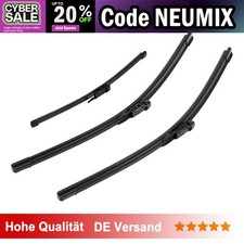 Scheibenwischer Satz Vorne + Hinten für BMW 1er E81 E87 2004-2011 3X Schwarz