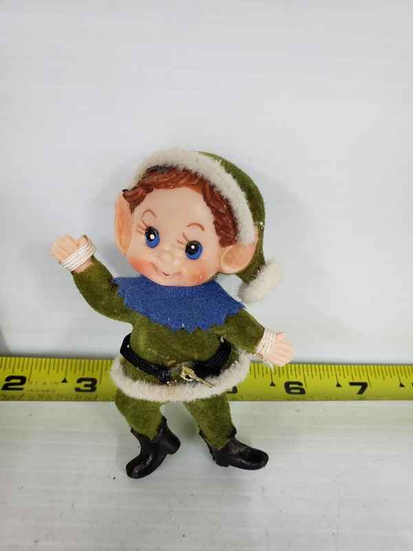Vintage Dancing Elf (Approximately 4") Christmas Ornament 1960's Made in Japan