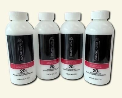 Wella Color Charm Creme 20 Volume Developer - Reliable Lift (4fl oz) - 4pc Combo
