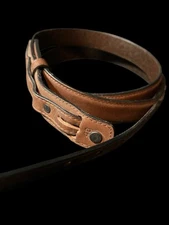 Genuine Leather Ranger Belt Western Leather Matte Brown Belts 48