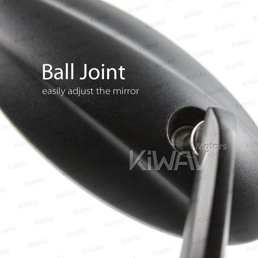 Bar end mirrors ULTRA oval black fits 7/8" hollow bar only fits Buell Ducati