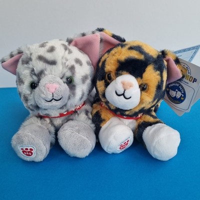 Build A Bear Katze Katzen Plüsch Versprechen Haustiere kleine Mini Bohnen Brandneu mit Etikett 