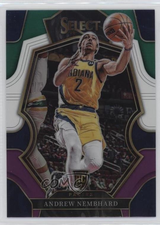 2022 Select Premier Level Green White Purple Prizm Andrew Nembhard Rookie RC 0b3