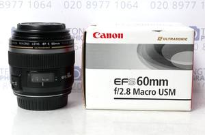 Canon EF-S 60mm f/2.8 Macro USM Lens - Boxed