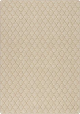 10x13 Milliken Ivory Geometric Grid Area Rug Essex II LINEN - Aprx 10 9 x 13 2