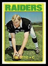 1972 Topps Jim Otto (HOF) #86 - Oakland Raiders