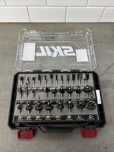 Skil 29 Pc. Carbide-Tipped Router Bit Set - Precision for Woodworking Mastery