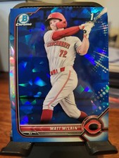 2022 Bowman Chrome Sapphire Baseball Matt McLain 1st Bowman #BCP-245 Reds