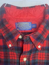 Vintage Pendleton Lodge Shirt Large Dress MacDuff Tartan Wool Made In USA Tall