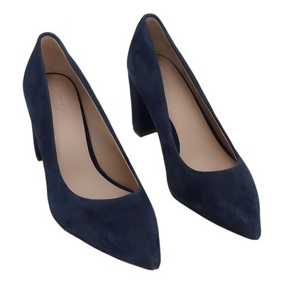 Lauren Ralph Lauren Lanette Block-Heel Pumps Navy US 8M EU 38