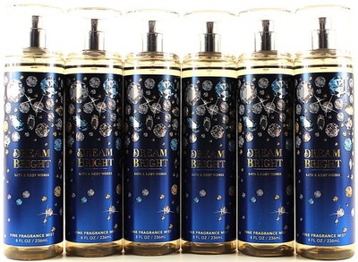 QTY 6 - Bath & Body Works DREAM BRIGHT Fine Fragrance Body Mist Spray 8Oz