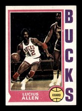 1974 Topps #19 Lucius Allen   EXMT/EXMT+ X3693922