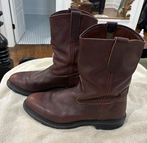 USA RED WING Pecos Soft Toe Work Boots Mens 13 D Pull On 1132