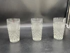 3 Vtg Anchor Hocking Wexford 5 1/2” Tumbler Glasses