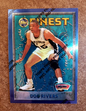 1995-96 Topps FINEST DOC RIVERS NBA Basketball Card 212 Protective Coating SPURS