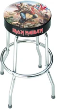 Iron Maiden - Rocksax - Iron Maiden - Trooper Logo - Bar Stool With Swivel Seat