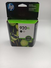 Genuine HP 920XL High Yield Black Ink Cartridge CD975AN Exp 9/2019 Original