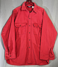 Vtg Woolrich Shirt 1960’s Thick Soft Button long sleeve Workwear made in USA
