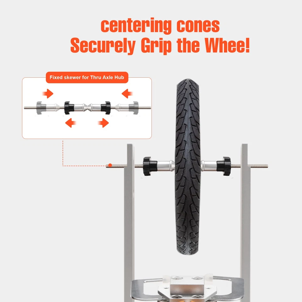 Plataforma de reparación de mantenimiento de cubo de bicicleta con herramienta mecánica Foto 4 de 4