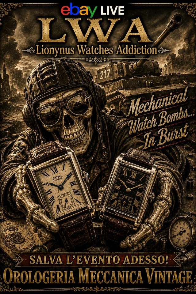 Lionynus Watches Addiction "Orologeria Meccanica Vintage" Sconti in LIVE!