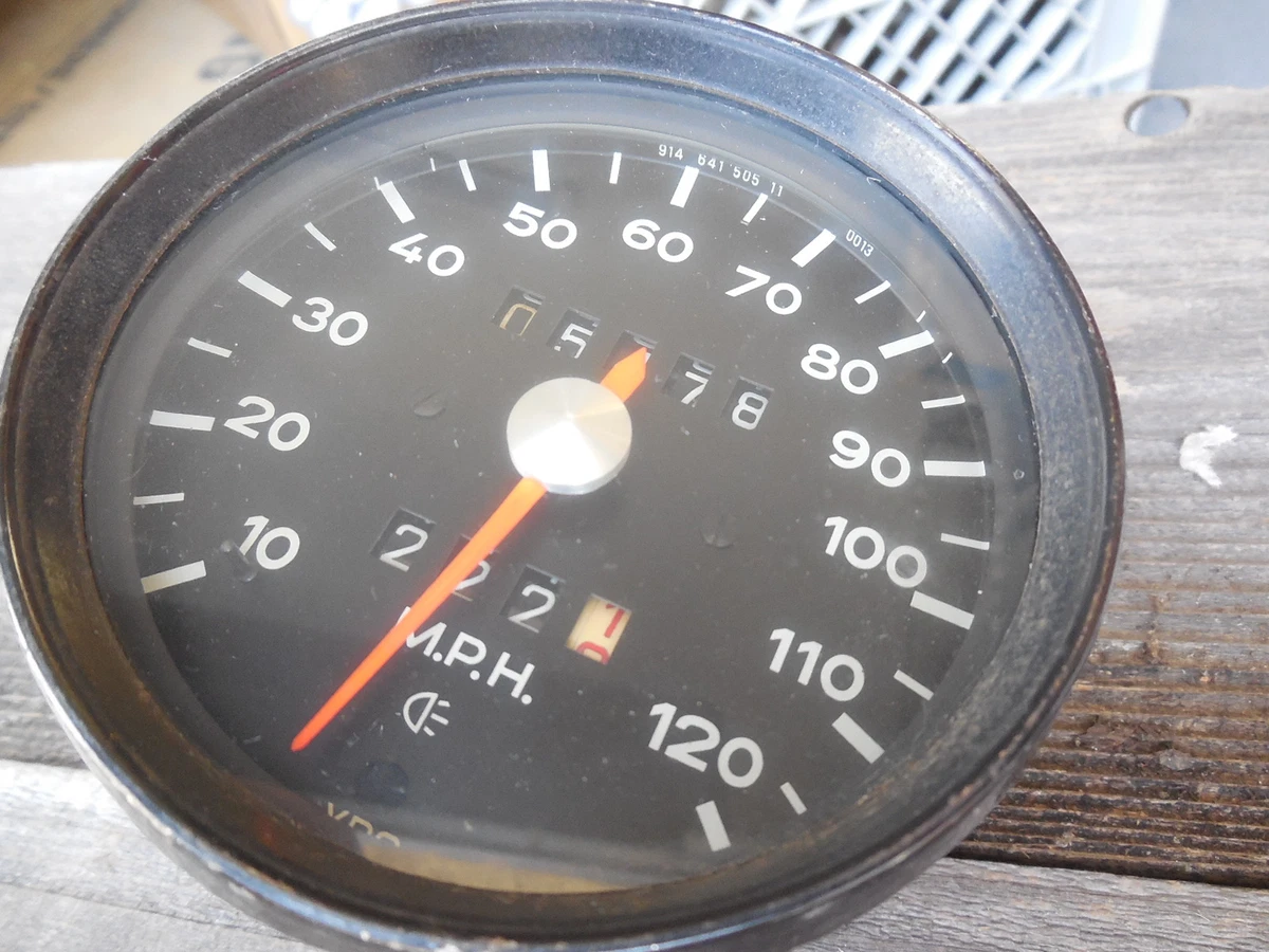 19691976 Porsche 914 VDO Speedometer Gauge In MPH 914 641, 55 OFF