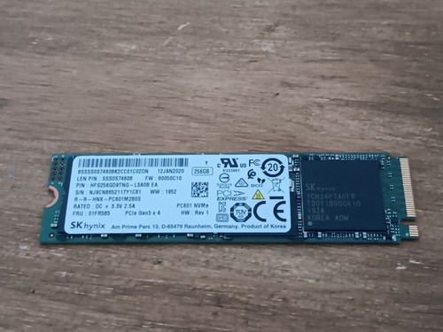 SSD M.2 2280 NVME PCIE 3.0 PCI-EXPRESS 256GO 256GB SK HYNIX HFM256GDJTNG-L3A0B
