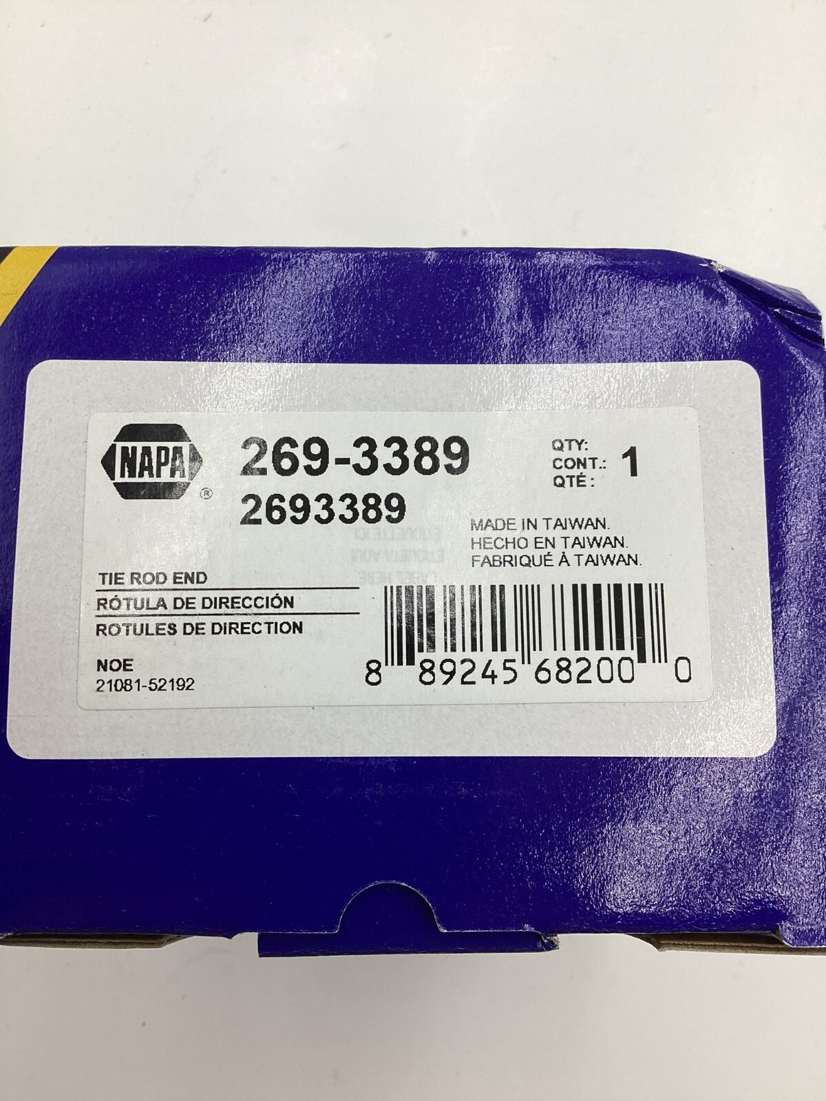 NAPA+Tie+Rod+End+Outer+2693389 for sale online eBay