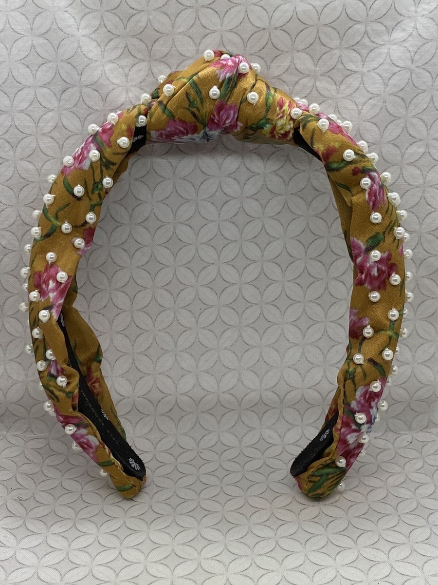 NWOT Lele Sadoughi x LoveShackFancy Ruby Goldmine Mini Pearl Headband Lele Sadoughi | Your Day by Nicole - Blush Pearl Bardot  main image 3