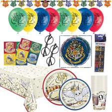 Suministros de fiesta Harry Potter niños fiesta de cumpleaños vajilla decoraciones