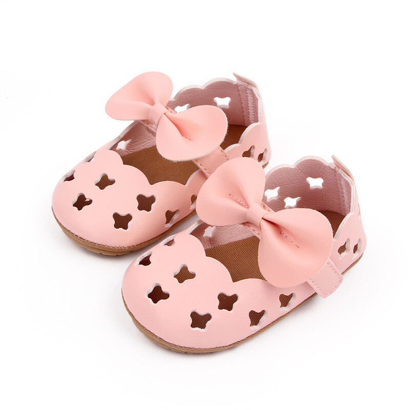 Newborn Baby Girl Crib Shoes Infant Rubber Princess Wedding Party Dress