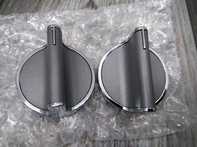 Upgrade W10766544 Gas Stove Knob Burner Control Silver (2PK BUNDLE)