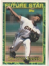 FREE SHIPPING-MINT-1994 Topps Future Star Salomon Torres #298 GIANTS