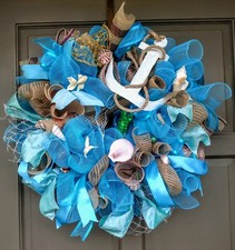 Summer Nautical Beach Wreath Large 24 Handmad...