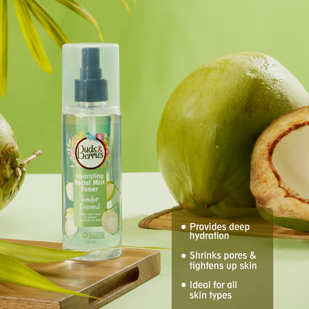 Buds & Berries Tender Coconut Facial Mist Toner (200ml) eBay