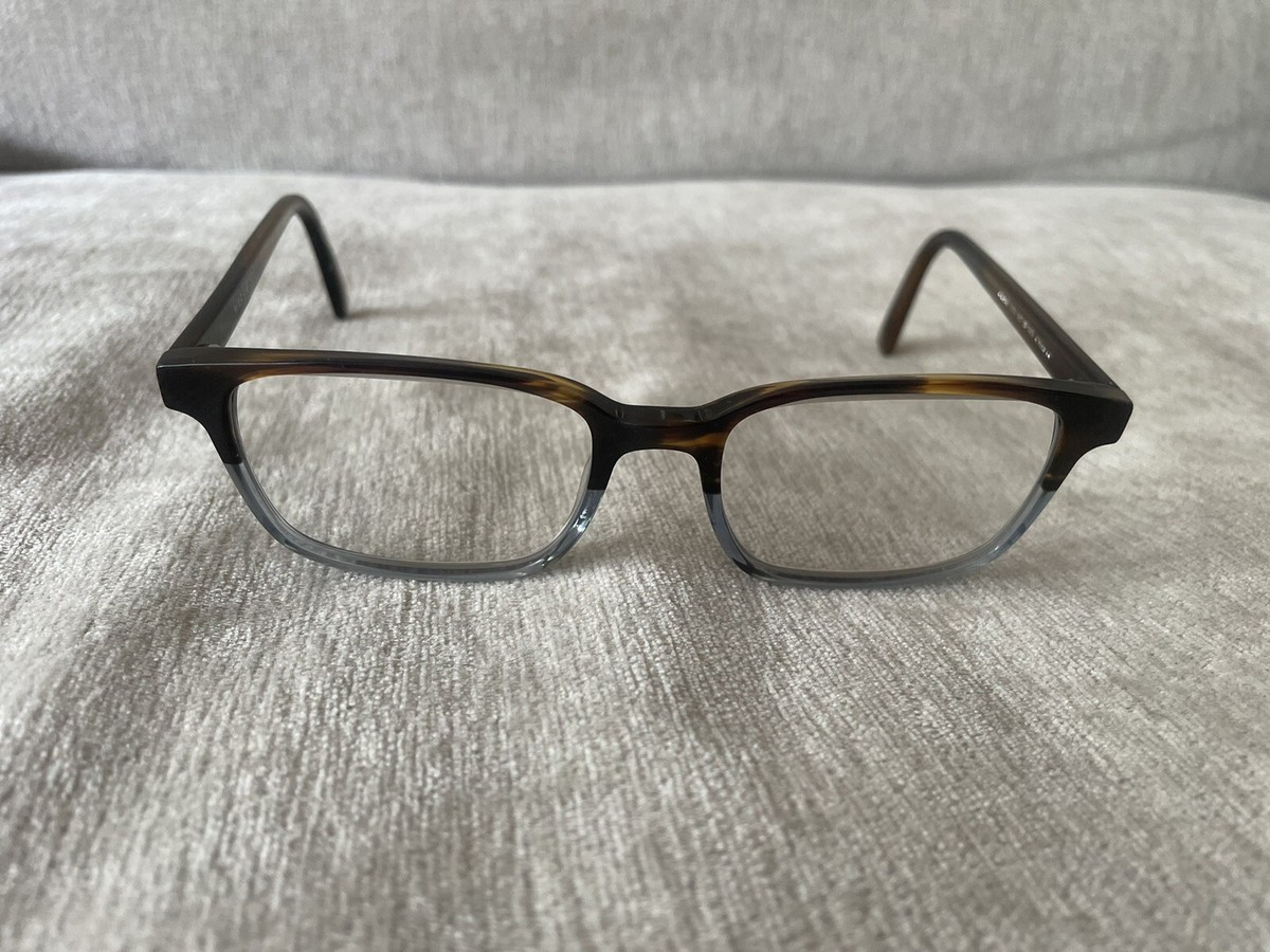 Warby‎ Parker Wilkie Reading Glasses In Greystone Brown/Blue Warburg Wilkie Eyeglasses in Greystone — Medium | Warby Parker main image 4