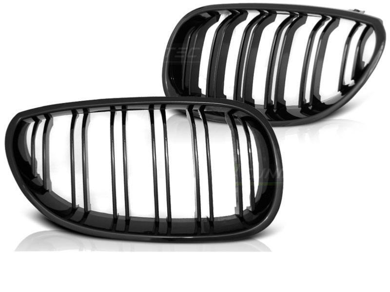 Calandre BMW E60 E61 noir Glossy Look M calandre double lame de qualité supérieure