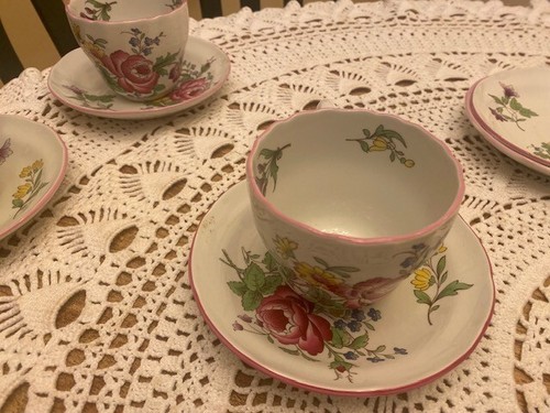 Spode MARLBOROUGH SPRAYS 2/6770N Coffee or Tea Cup & Saucer Set, 6 Available - Picture 6 of 12