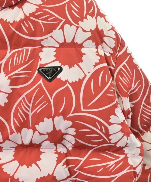 PRADA Down Jacket / Down Vest RedxWhite(Flower Pattern) S PRADA Down Jacket / Down Vest RedxWhite(Flower Pattern) S