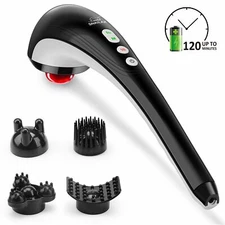 Snailax Cordless Handheld Full Body Massager - Rechargeable Blood Circulation