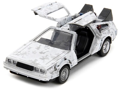 DMC DELOREAN TIME MACHINE (FROST VER.) BACK TO THE FUTURE 1/32
