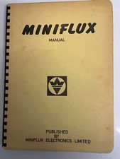 MINIFLUX MONOGRAPH VOLUME NO 1  MANUAL VINTAGE 1970