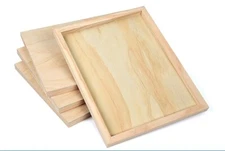 11"x14" Unfinished Birch Wood Painting Panel 3/4" Deep Cradle Canvas Art Board