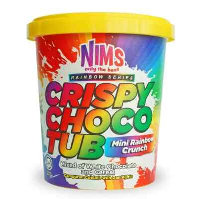 NIMS Crispy Choco Tub Mini Rainbow Crunch 250 g, kostenloser Versand weltweit