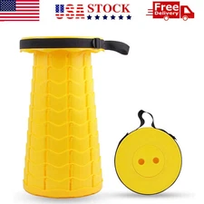 Folding Stool Portable Telescopic Chair Seat Camping Retractable Outdoor Fishing